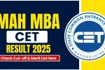MAH MBA CET Result 2025